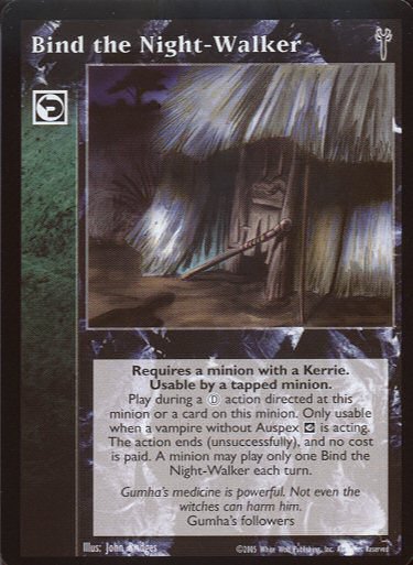Bind the Night-Walker [LoB set] - VTES CCG