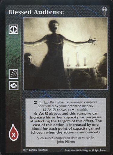 Blessed Audience [LoB set] - VTES CCG