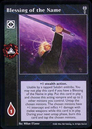 Blessing of the Name [LoB set] - VTES CCG