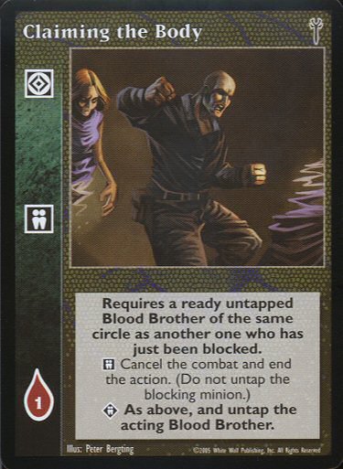 Claiming the Body [LoB set] - VTES CCG