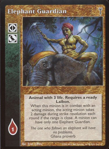 Elephant Guardian [LoB set] - VTES CCG
