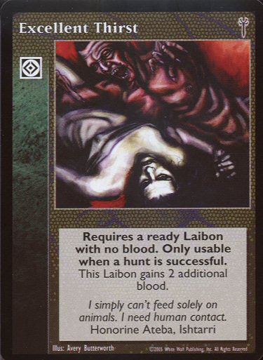 Excellent Thirst [LoB set] - VTES CCG