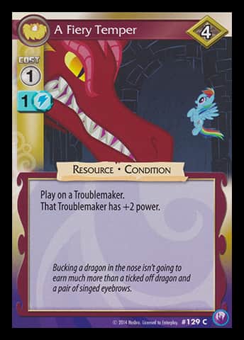 A Fiery Temper - Canterlot Nights - Anglais (EN) - OCCASION