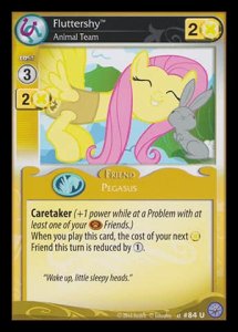 Fluttershy *Animal Team* (V.1 - Uncommon) - Premiere - Anglais (EN) - OCCASION