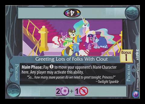 Greeting Lots of Folks With Clout - Canterlot Nights - Anglais (EN) - OCCASION