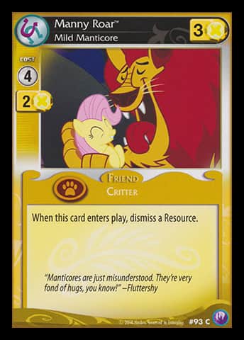 Manny Roar *Mild Manticore* (V.1 - Common) - Canterlot Nights - Anglais (EN) - OCCASION