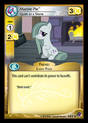 Marble Pie *Quiet as a Stone* (V.1 - Uncommon) - Marks in Time - Anglais (EN) - OCCASION