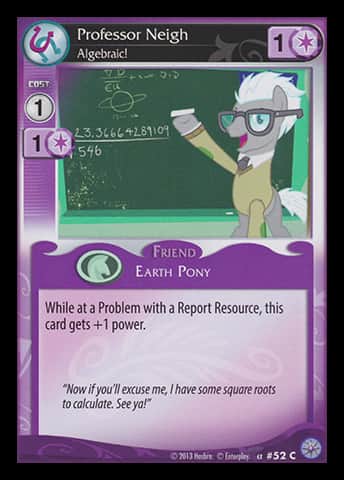 Professor Neigh *Algebraic!* (V.1 - Common) - Premiere - Anglais (EN) - OCCASION