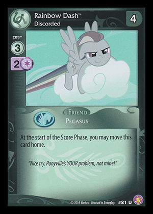 Rainbow Dash *Discorded* - Absolute Discord - Anglais (EN) - OCCASION