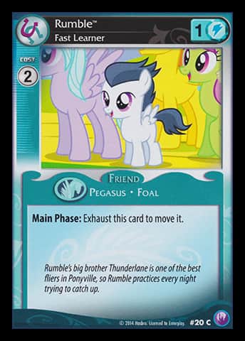 Rumble *Fast Learner* - Canterlot Nights - Anglais (EN) - OCCASION