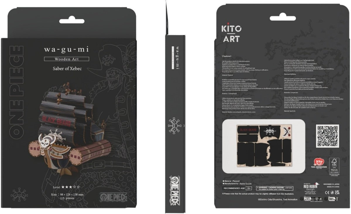 One Piece - Wa-Gu-Mi - Maquette en bois Saber of Xebec - NEUF