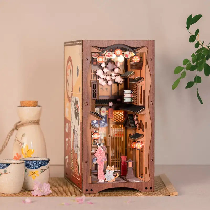 Book Nook - Under the Sakura Tree - Kit 214 pièces avec LED - NEUF