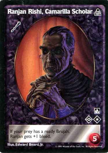Ranjan Rishi, Camarilla Scholar [DS set] - VTES CCG