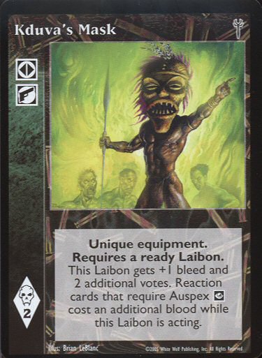 Kduva's Mask [LoB set] - VTES CCG