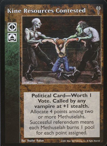 Kine Resources Contested [LoB set] - VTES CCG