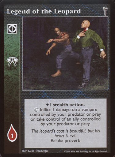 Legend of the Leopard [LoB set] - VTES CCG