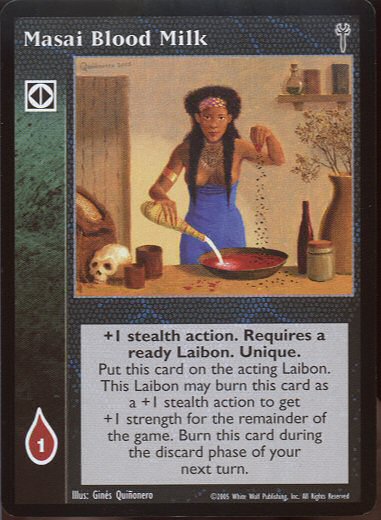 Masai Blood Milk [LoB set] - VTES CCG