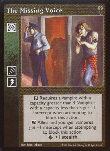 The Missing Voice [LoB set] - VTES CCG