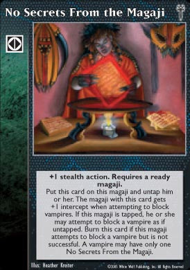 No Secrets From the Magaji [LoB set] - VTES CCG