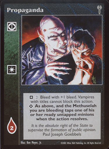 Propaganda [LoB set] - VTES CCG