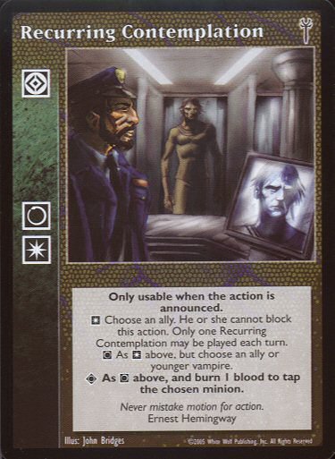 Recurring Contemplation [LoB set] - VTES CCG