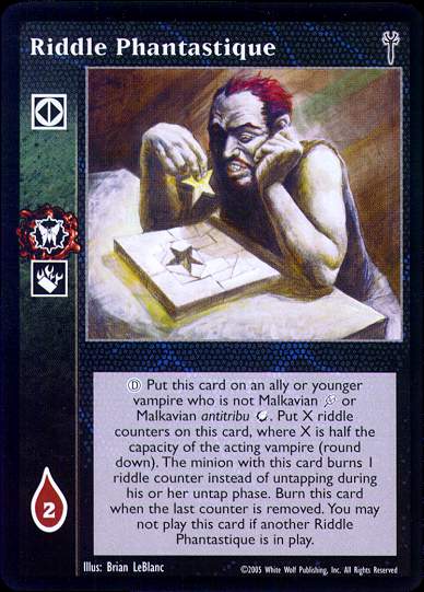 Riddle Phantastique [LoB set] - VTES CCG