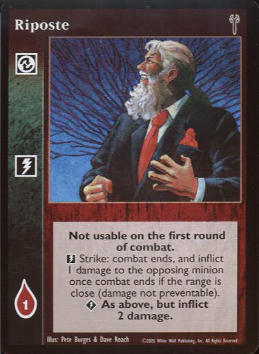 Riposte [LoB set] - VTES CCG