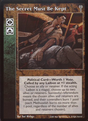 The Secret Must Be Kept [LoB set] - VTES CCG