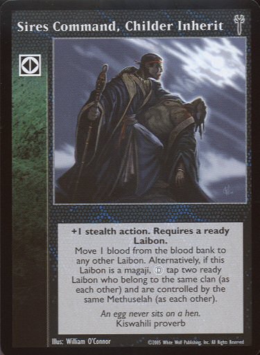 Sires Command, Childer Inherit [LoB set] - VTES CCG