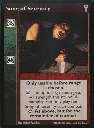 Song of Serenity [LoB set] - VTES CCG