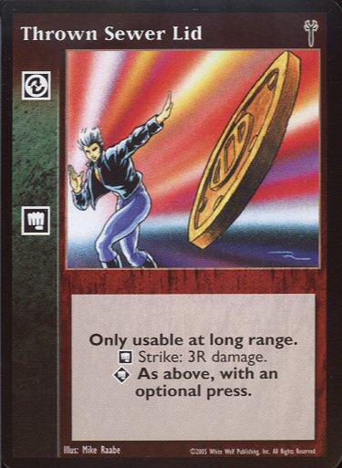 Thrown Sewer Lid [LoB set] - VTES CCG
