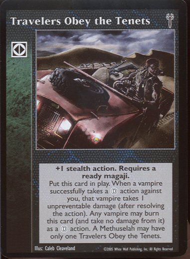 Travelers Obey the Tenets [LoB set] - VTES CCG