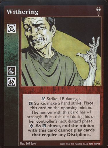 Withering [LoB set] - VTES CCG