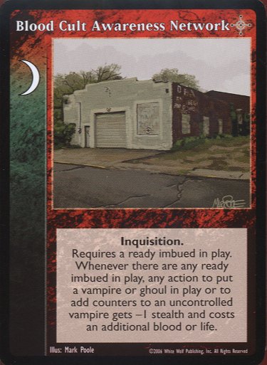 Blood Cult Awareness Network [NoR set] - VTES CCG