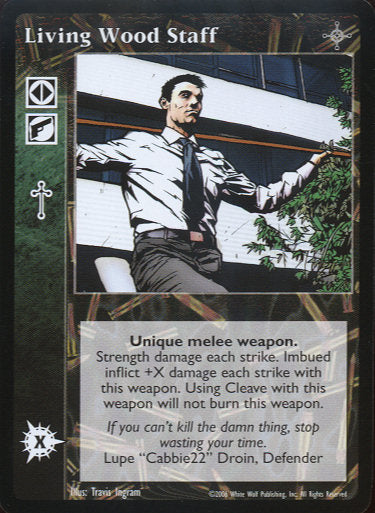 Living Wood Staff [NoR set] - VTES CCG