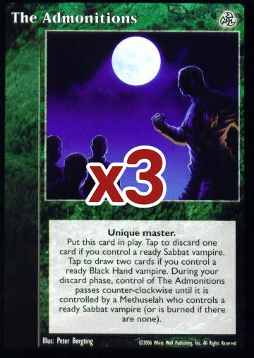 The Admonitions [Third set] - VTES CCG