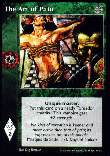 The Art of Pain [Third set] - VTES CCG