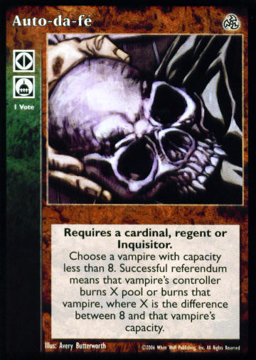 Auto-da-fé [Third set] - VTES CCG