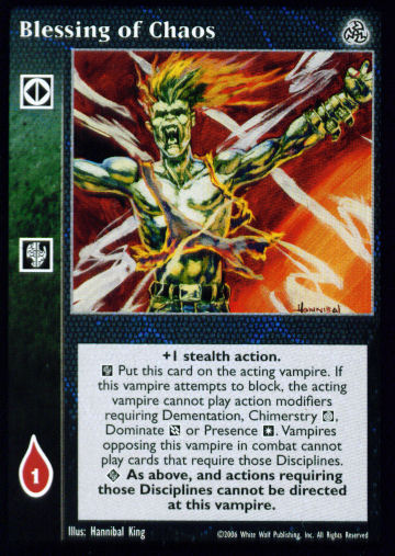 Blessing of Chaos [Third set] - VTES CCG