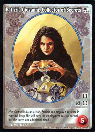 Patrizia Giovanni, Collector of Secrets [AH set] - VTES CCG