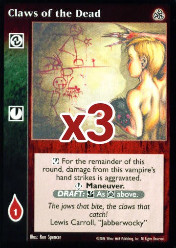 Claws of the Dead [Third set] - VTES CCG