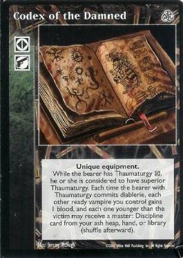 Codex of the Damned [Third set] - VTES CCG