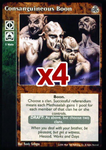 Consanguineous Boon [Third set] - VTES CCG