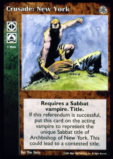 Crusade: New York [Third set] - VTES CCG