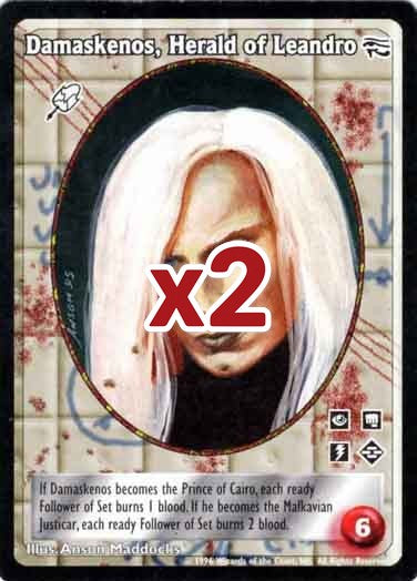 Damaskenos, Herald of Leandro [AH set] - VTES CCG