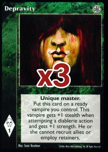 Depravity [Third set] - VTES CCG