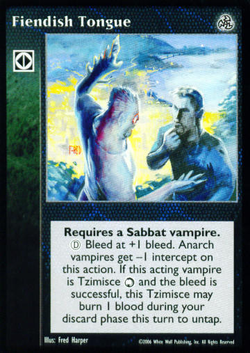 Fiendish Tongue [Third set] - VTES CCG