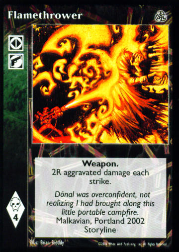 Flamethrower [Third set] - VTES CCG
