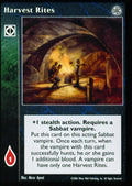 Harvest Rites [Third set] - VTES CCG