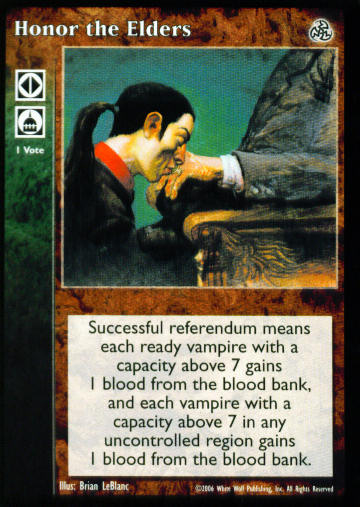 Honor the Elders [Third set] - VTES CCG